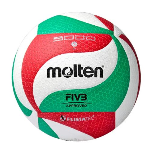 PELOTA DE VOLEIBOL MOLTEN 5000 PROF. PU. P/GIMNASIO